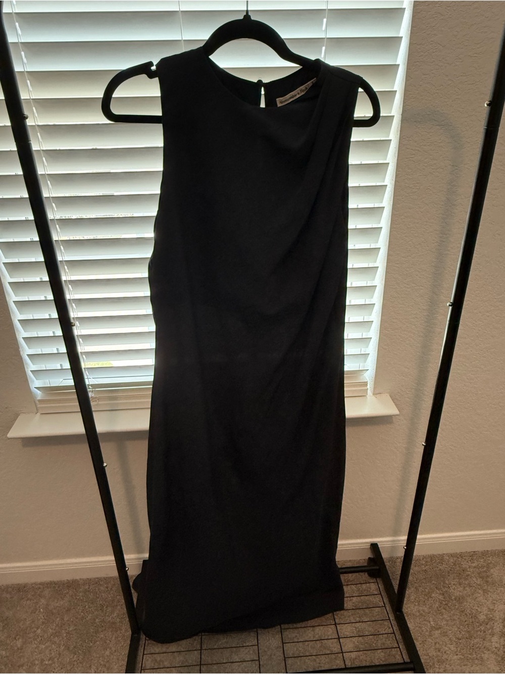 Abercrombie & Fitch Navy Sleeveless Maxi Dress